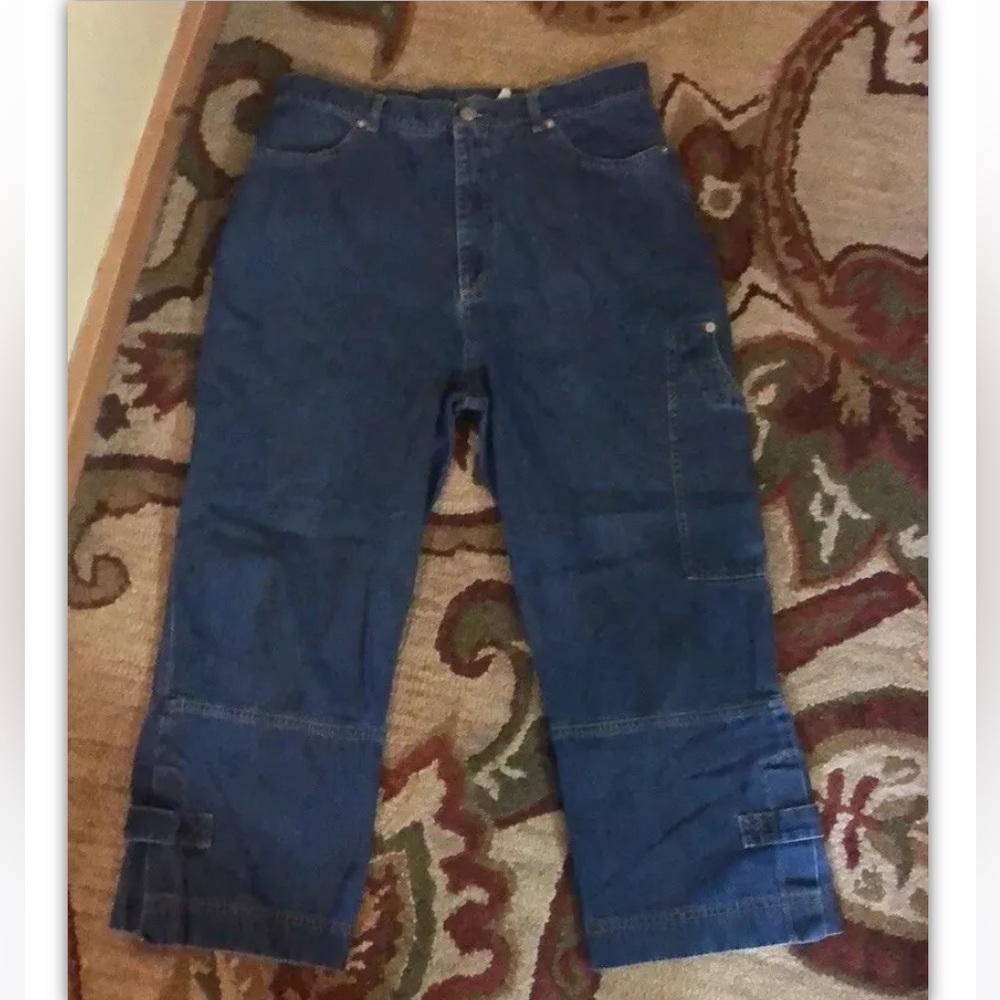 Vtg VROOM & DREESMANN US12 EU42 Katen Netherlands Jeans  Crop Carpenter Cotton